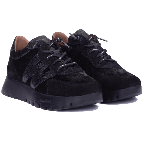 Sneakersy damskie Wonders A-24111 TREND NEGRO