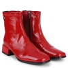 Botki damskie Loretta Vitale W5365 RED OIL LEATHER