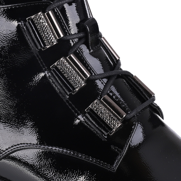 Botki damskie Loretta Vitale C9699 BLACK PATENT