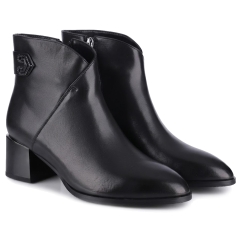 Botki damskie Loretta Vitale C96109 BLACK LEATHER