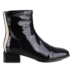 Botki damskie Loretta Vitale W5365A BLACK OIL LEATHER