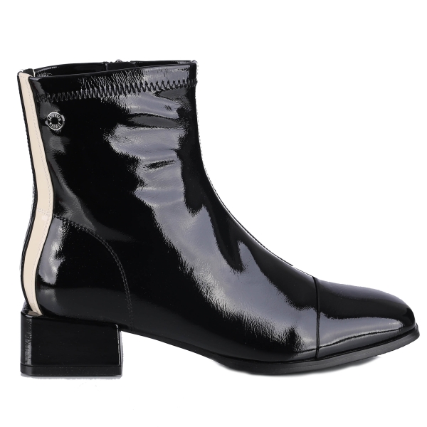 Botki damskie Loretta Vitale W5365A BLACK OIL LEATHER