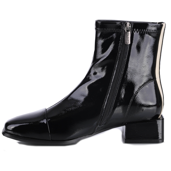 Botki damskie Loretta Vitale W5365A BLACK OIL LEATHER