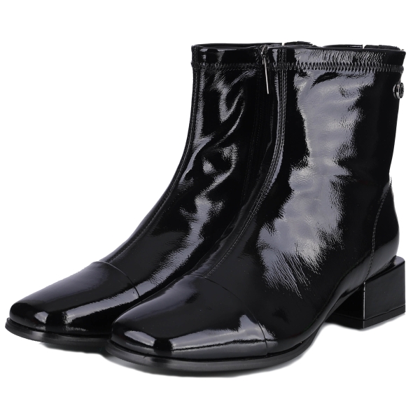 Botki damskie Loretta Vitale W5365A BLACK OIL LEATHER