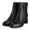 Botki damskie Loretta Vitale C96107 BLACK LEATHER