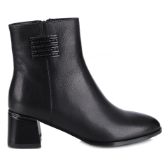 Botki damskie Loretta Vitale C96107 BLACK LEATHER