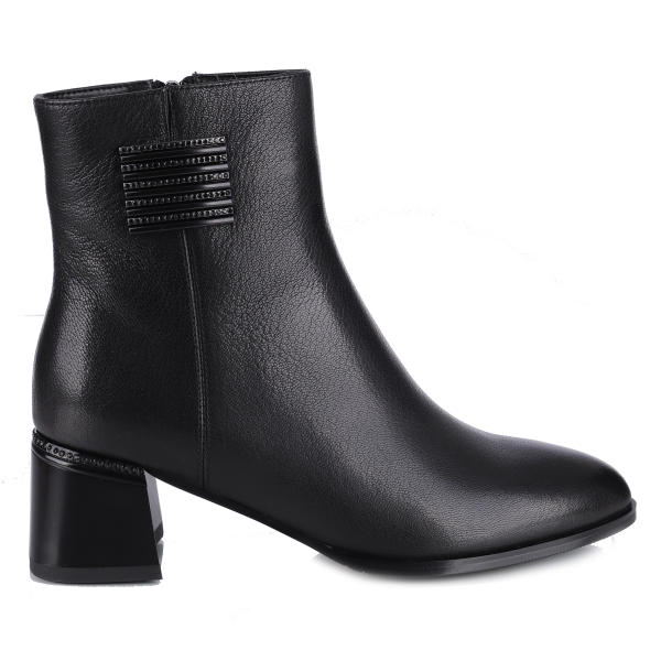 Botki damskie Loretta Vitale C96107 BLACK LEATHER