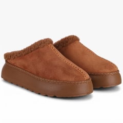 Śniegowce/klapki damskie Bombonella 1T 149 126503 TAN SUEDE
