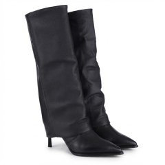 2w1 Kozaki botki damskie Bombonella 1T 277 1210 PLUS BLACK FLOTTER