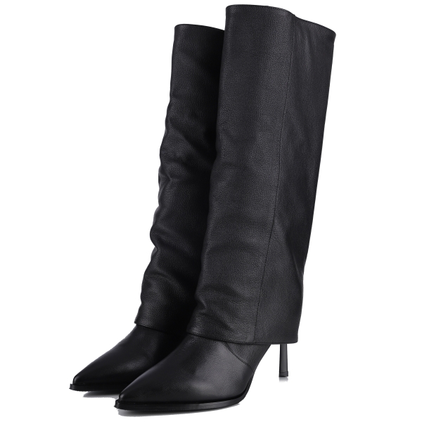 2w1 Kozaki botki damskie Bombonella 1T 277 1210 PLUS BLACK FLOTTER