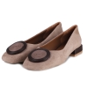 Baleriny damskie Bombonella 1T 216 1968 MINK SUEDE- BROWN