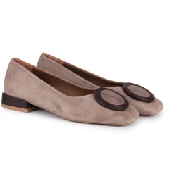 Baleriny damskie Bombonella 1T 216 1968 MINK SUEDE- BROWN
