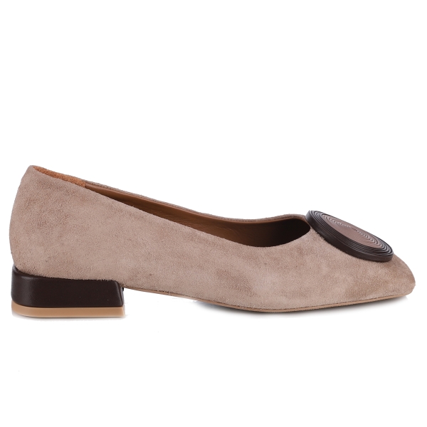 Baleriny damskie Bombonella 1T 216 1968 MINK SUEDE- BROWN