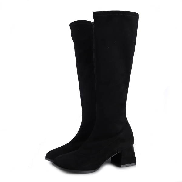 Kozaki damskie Bombonella 1T 255 23000 BLACK SUEDE