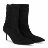 Botki damskie Bombonella 1T 255 24000 BLACK SUEDE