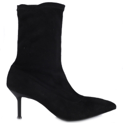 Botki damskie Bombonella 1T 255 24000 BLACK SUEDE