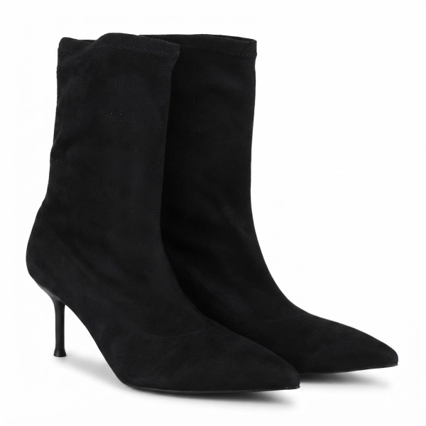 Botki damskie Bombonella 1T 255 24000 BLACK SUEDE