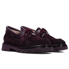 Półbuty damskie Hispanitas HI265185 C001 VELOUR-I26 BORDO