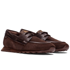 Półbuty damskie Hispanitas HI264908 C002 VELOUR-I26 ESPRESSO
