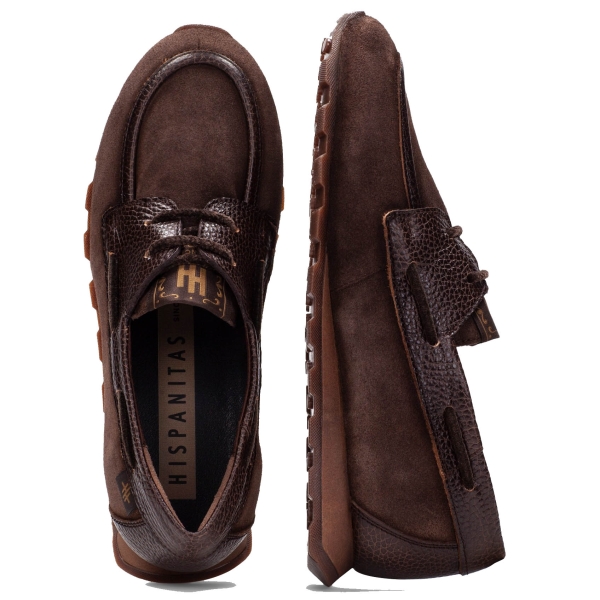 Półbuty damskie Hispanitas HI264908 C002 VELOUR-I26 ESPRESSO