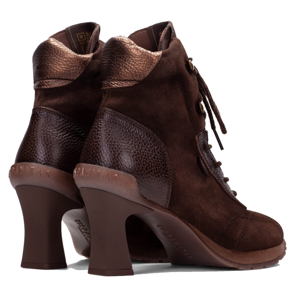 Botki damskie Hispanitas HI265145 C003 VELOUR-I26 ESPRESSO