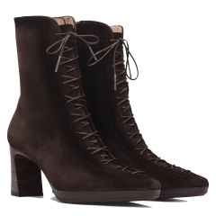 Botki damskie Hispanitas HI265227 C017 VELOUR-I26 ESPERSSO