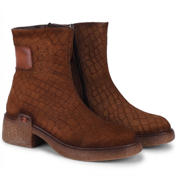 Botki damskie Bombonella 8T G235 K26-4026 TABA SUET