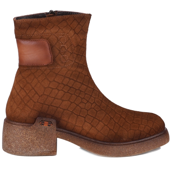 Botki damskie Bombonella 8T G235 K26-4026 TABA SUET