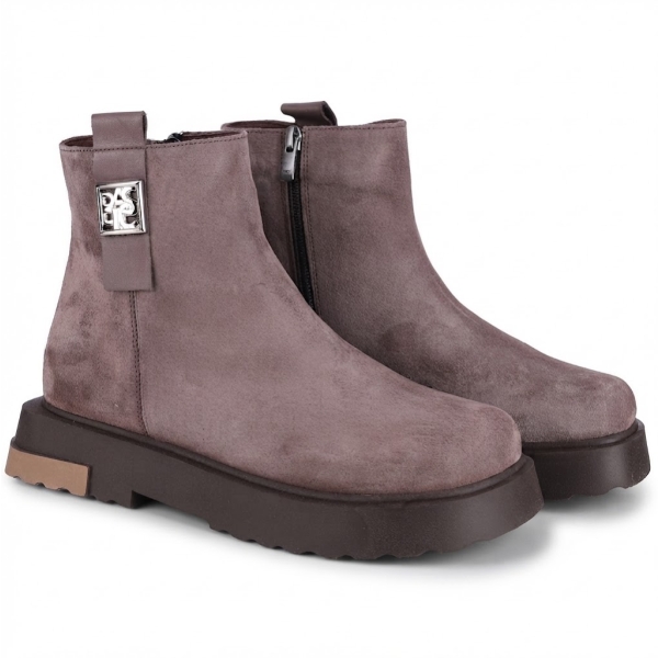 Botki damskie Bombonella 8T G306 1348 VZN SUET-VZN