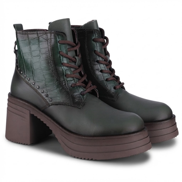 Botki damskie Bombonella 8T G235 K26-4040 HAKI FBR-HAKI