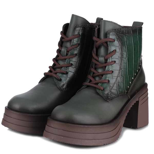Botki damskie Bombonella 8T G235 K26-4040 HAKI FBR-HAKI