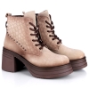 Botki damskie Bombonella 8T G235 K26-4040 VZN SUET-BEJ