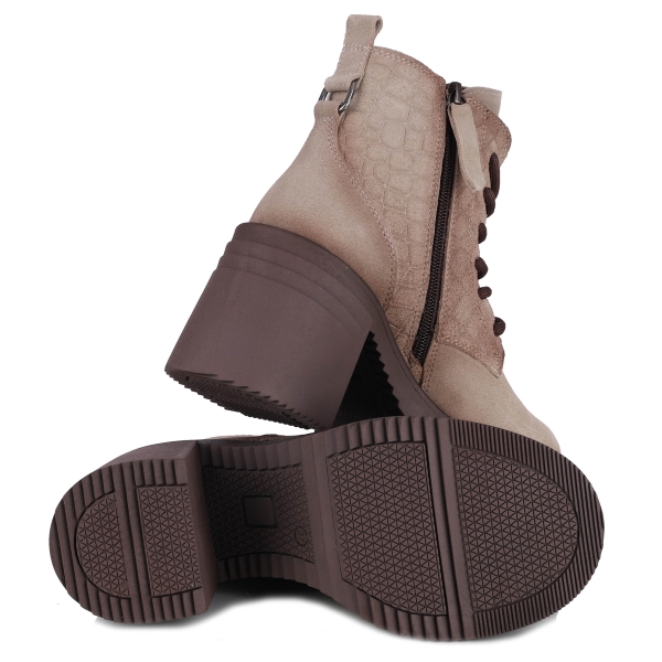Botki damskie Bombonella 8T G235 K26-4040 VZN SUET-BEJ