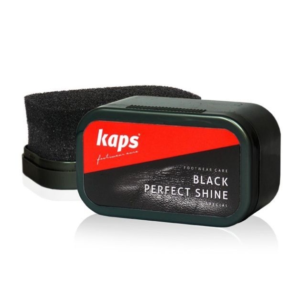 Kaps Black Perfect Shine - gąbka do butów czarna