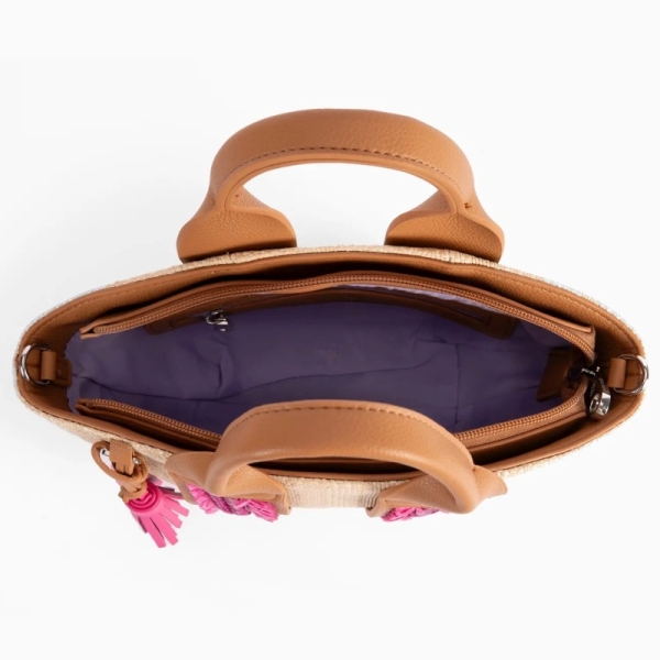 PEPE Moll 241351 PALMA NATURAL/FUCHSIA torebka damska