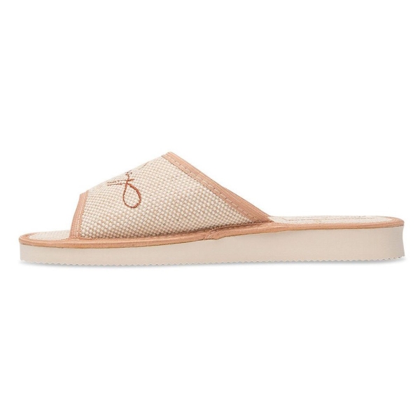 Pantofle damskie Meteor (Natural Style) NS-015 brązowe