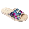 Pantofle damskie Meteor (Natural Style) NS-039 niebieskie