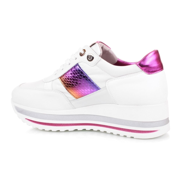 Sneakersy damskie COMART 1A3392 biało / różowe