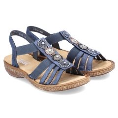 Sandały damskie Rieker 628G9-16 BLUE
