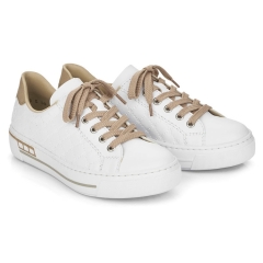Sneakersy damskie Rieker L88W2-80 WHITE