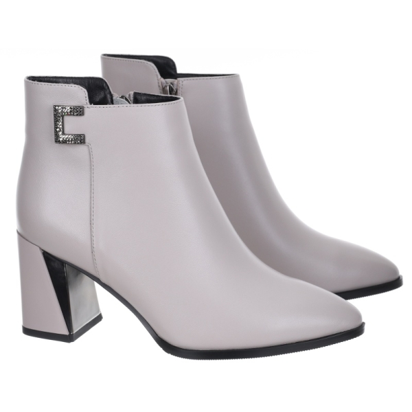 Botki damskie Loretta Vitale B810 GREY LEATHER