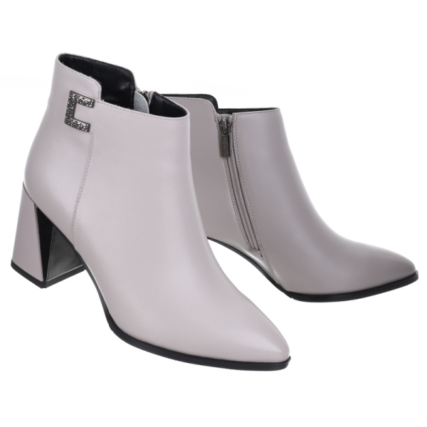 Botki damskie Loretta Vitale B810 GREY LEATHER