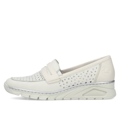 Sneakersy damskie Rieker N3356-80 WHITE