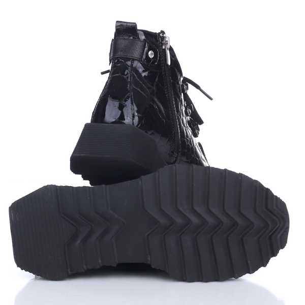 Botki damskie Bombonella 10T 125.2023 S.A 89 T SYH czarne