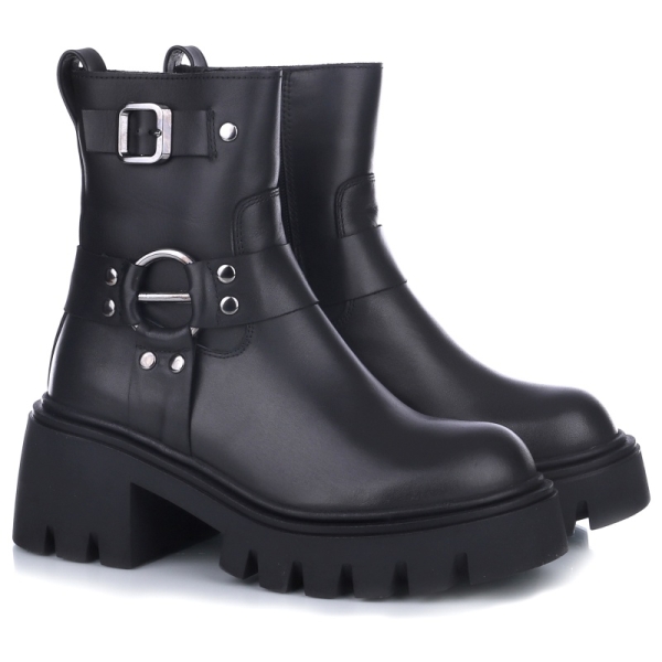 Botki damskie Bombonella 12T 104 8370 01 czarne