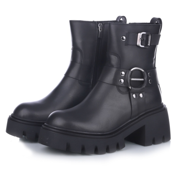 Botki damskie Bombonella 12T 104 8370 01 czarne