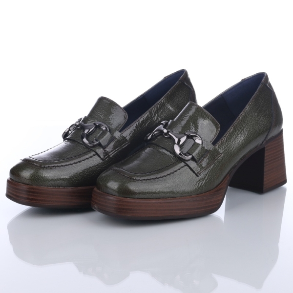 Mokasyny damskie na obcasie Fluchos 102358 CRISTEL D9155-RO