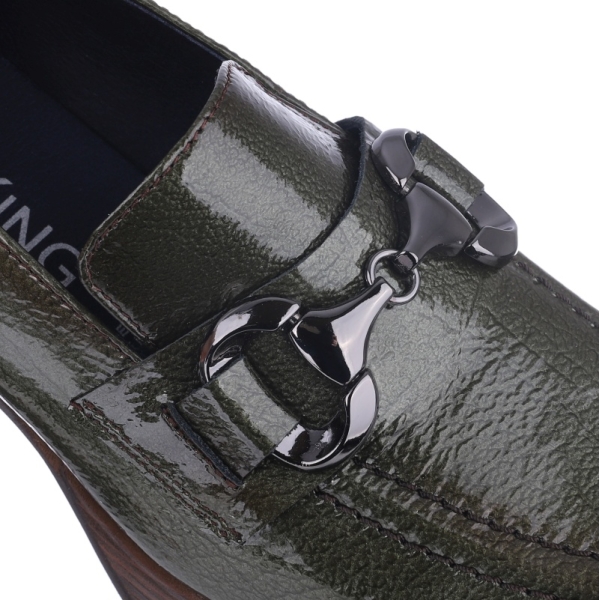 Mokasyny damskie na obcasie Fluchos 102358 CRISTEL D9155-RO
