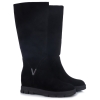Kozaki damskie Loretta Vitale B532 BLACK SUEDE
