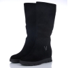 Kozaki damskie Loretta Vitale B532 BLACK SUEDE